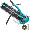 Vevor 31 tommer/800 mm flisekutter Doble skinner og braketter Manuell flisekutter 3/5 tommers hette med presise laser Manuelle flisekutterverktøy for presisjonsskjæring