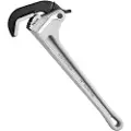 Vevor rørtang, 18" rett rørtang i aluminium, automatisk kjevejustering, justerbar rørleggernøkkel, enkel å bære, ergonomisk håndtak, opphengbar design, for vannrør, bilreparasjoner