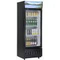 Vevor Kommersielt Merchandiser-kjøleskap, 6,8 Cu.Ft / 195L Drikkevarekjøleskap Kjøleskap Merchandiser, Glassdør Display Kjøleskap Oppreist kjøleskap med 3 justerbare hyller, Tilpassbar lysboks