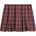 Superdry Mid Rise Check Kort Skjørt