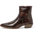 Neosens for woman. 3335311XK003_012 Brown leather ankle boots S3353 (40), 3 to 5 cm, Zip, Casual