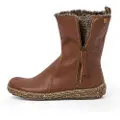 El naturalista for woman. 2545411ND005_023 Brown leather ankle boots N5454 (36), Flat, Zip, Casual