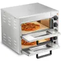 Vevor Kommersiell benkeplatepizzaovn Elektrisk pizzaovn for 35,6 cm pizza innendørs