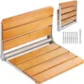 Vevor Folding Oak Dusjsete 16,1" x 13,4" Veggmontert dusjbenk 440 lbs