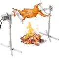 Vevor 46" Elektrisk BBQ Rotisserie Grill Kit Rustfritt stål Grill 90lb Griselam