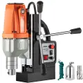 Vevor Magnetisk Drill 220V-240V Magnetisk Boremaskin 980W, Metallborepresse Høy Effekt 680 o/min, Multifunksjons Metallborepresse 35MM Kjerneboremaskin for Boring og Gjenging