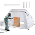 Vevor Spray Paint Shelter, 10x7x6ft bærbart Spray Paint-telt med innebygd gulv og nettingskjerm, sammenleggbar Pop Up Paint Booth for Møbler Stor DIY Hobby Tool Malestasjon