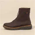 El naturalista for woman. 255811120005_012 Leather boots N5581 Wax Nappa Nappa Brown/Volcano (36), Flat, 1 to 3 cm, Zip, Casual
