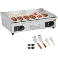 Vevor Kommersiell elektrisk steketakke, 4400W benkeplate med flat topp, 122℉-572 ℉ justerbar temperatur, 28,74 x 15,75 x 0,39 tommer rustfritt stål steketakke med 2 spader, for hjem eller restaurant (