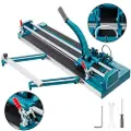 Vevor 47 tommer/1200 mm flisekutter, dobbel skinne, manuell flisekutter, 3/5 tommer hette med presis laserposisjonering, manuelle flisekutterverktøy for presisjonsskjæring