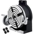 Vevor 150 mm/5,9 tommer vertikalt og horisontalt roterende bord, 150 mm delehode rundt roterende arbeidsbord fresemaskin indekssystem justerbar skrue 5,9 tommers deleplate indekssystem