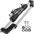 Vevor hydraulisk styresylinder 300 hk, hydraulisk styring frontmontert hydraulisk påhengsmotor marinestyringssett uten hydraulisk slange og ror for påhengsmotorer båtstyringssystem