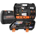 Vevor Verktøysett, 96-delers håndverktøysett for generelt husholdning, med trådløs skrutrekker og bærbar verktøyoppbevaringskasse, stål av høy kvalitet, for vedlikehold av hjemmet, gjør-det-selv-prosj