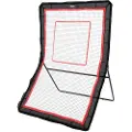 Vevor Lacrosse-rebounder for bakgård, 1524 x 2133,6 mm volleyball-returnett, pitchback throwback baseball softball return treningsskjerm, justerbar vinkel skytetreningsvegg med målskive