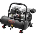 Vevor luftkompressor, 1 gallon ståltank, 1 hk 1,5 CFM 7 bar oljefri luftkompressor og maks. 120 PSI trykk, 68 dB ultrastille bærbar kompressor, for bilreparasjon, dekkpåfylling, sprøytelakkering