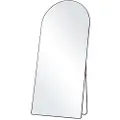 Vevor Buet helfigursspeil, 193 x 81 cm, stort frittstående, hengende veggmontert gulvspeil med stativ, aluminiumsramme, helfigurs sminkespeil for stue/soverom, svart