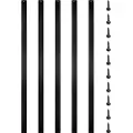 Vevor terrassebalustre, 16-pakning metallterrassespindler, 29,5"x1" trappebaluster med skruer, terrasserekkverk i aluminiumslegering for tre- og komposittterrasse, stilig baluster for utendørs trapped