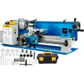 Vevor 7x14 tommers metalldreiebenk 50-2500 o/min 550W minibenkdreiebenk 0,75 hk variabel spindelhastighet fresemaskin for mini presisjonsdeler behandling av nylongir
