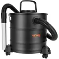Vevor askestøvsuger, 20 l med 1200 W kraftig sugekraft, askeoppsamler med 1,2 m fleksibel slange og hjul, for peiser, pelletsovner, vedovner, vedovner, griller, pizzaovner, bålplasser