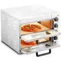 Vevor kommersiell benkeovn Elektrisk pizzaovn for 16" pizza innendørs