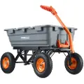 Vevor Poly hagedumpervogn Kraftige gårdsvogner og vogner 1500 lbs 13" dekk
