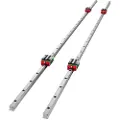 Vevor 2X 15-1500 mm lineær føringsskinne med 4 stk. puteblokk, vognlagerblokk for 15 mm slisset blokk, firkantblokk, lineær skinne-rutere CNC-sett