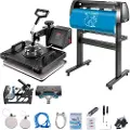 Vevor 5-i-1 digital 15"x12" varmepresse og 34" vinylkutter med Signmaster-programvare