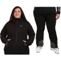 KILPI Valera, Skijakke, Plus size, Dame, Black
