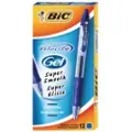 BIC VELOCITY - Rulleballpenn - blå - gelblekk - 0.7 mm - medium - retraktil (en pakke 12)