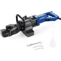 Vevor elektrisk hydraulisk armeringsbøyer, 1000 W bærbar armeringsbøyemaskin, bøying av opptil 5/8 tommer #5 (6-16 mm) armering på 4 sekunder, kraftig stålarmeringsbøyer med oljekanne, svart blå RB-16