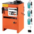 Vevor 2-i-1 elektrisk armeringsbøyer, 1700W bærbar hydraulisk armeringsbøyemaskin, 3 bøyevinkler opptil 1 tomme #8 (4-25 mm) innen 4 sekunder, kraftig stålarmeringsbøyer med rikt tilbehør, RBC-25