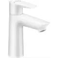 Hansgrohe talis e single lever basin mixer 110 with pop-up waste set matt white