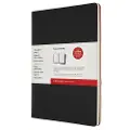 Moleskine Cahier Subject A4 Sort / Rød 2 Pakke