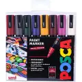 Posca marker sæt PC-5M 8 ass. DEEP colors
