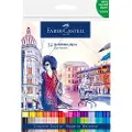 Faber-Castell 164624, 24 stykker, Assorterte farger, Fin / grov tupp, Assorterte farger, Rund, Vann-basert blekk