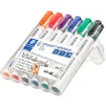 Staedtler Whiteboardmarker Staedtler Lumocolor 351 WP6 rund spids ass. farver - (6 stk.)