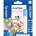 Pilot Marker Pilot Pintor Pastel Mix Medium 1,4 mm med 6 stk. ass. farver
