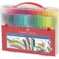 Faber-Castell Tusser Faber-Castell Connector kuffert med 80 stk. ass. farver