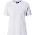 Superdry for woman. W1011249A Vintage T-shirt with embossed logo lilac (XS), Casual, Purple, Cotton, Short sleeve