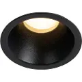 QAZQA Moderne innfelt spotlight svart 35 mm IP44 - Dept