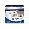 Adlibris Aquafine Akvarel Travel Set 24 farver + 1 pensel