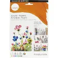 Adlibris Aktivitetssett 'Blomster' Akrylmaling, Daler-Rowney Simply