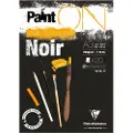 Clairefontaine Paint-On Blok A3 250gram 20 ark sort papir, multi teknik, toplimet