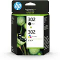 HP 302 / X4D37AE 2-Pack Black and Color Ink - Blekkpatron Fargebasert tricolor
