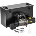 Vevor elektrisk hydraulisk armeringskutter, 2000W bærbar armeringskutter, kutter opptil 1 tomme #8 4-25 mm armering på 3,5 sekunder, kraftig stålarmeringskutter med oljekannerikt tilbehør, svart RC-25