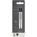 Parker Rollerball Pen Refills | Medium Point | Black QUINK Ink | 2 Count