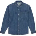Tom Tailor 1037946 Pocket Denim Skjorte Med Lange Ermer