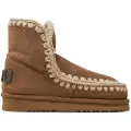 Mou for woman. MU.FW101050A Leather boots Eskimo 18 Glitter Logo brown (36), 5 to 8 cm, None, Casual