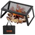 Vevor Sammenleggbar bålgrill Bærbar campingbålplass Stål Utendørs BBQ Piknik