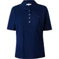 Tommy Hilfiger for woman. WW0WW43224 Polo shirt with embroidered logo 1985 Collection navy (L), Casual, Cotton, Short sleeve